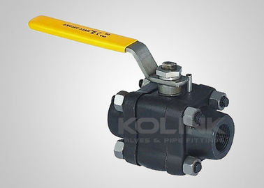3-pc Yüksek Basınçlı Top Valf 3000 Psi çelik dövme Soket kaynaklı