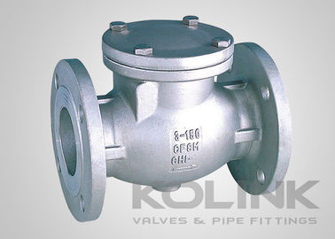 JIS Swing Check Valve CF8 CF8M SCS13A SCS14A Flanged Damper Kullanılabilir