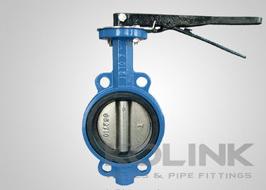 Wafer Butterfly Valve dökme demir vücut dayanıklı oturan sınıf150 PN16 AS2129 SANS1123
