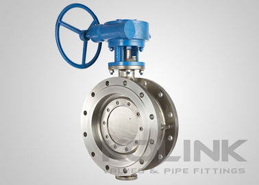 Tek Yönlü Üçlü Eksantrik Kelebek Valfi Çift Flanged WCB CF8 CF8M