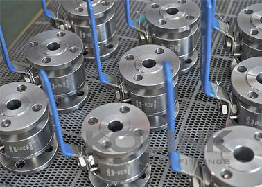 Kalın çelik 2-pc Top Valf Sınıf 150-1500 Yüzen Top Flanged
