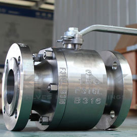 Kalın çelik 2-pc Top Valf Sınıf 150-1500 Yüzen Top Flanged
