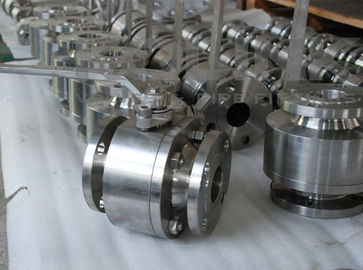 Kalın çelik 2-pc Top Valf Sınıf 150-1500 Yüzen Top Flanged