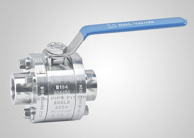 3-pc Yüksek Basınçlı Top Valf 3000 Psi çelik dövme Soket kaynaklı