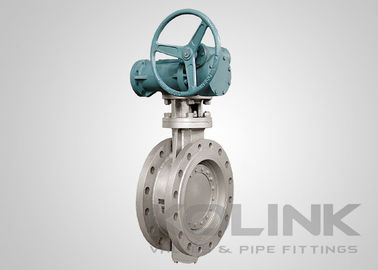 Tek Yönlü Üçlü Eksantrik Kelebek Valfi Çift Flanged WCB CF8 CF8M
