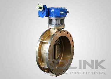 Üçlü Offset Bronz C95500 Kelebek Valfı Çift Eksantrik Wafer Flanged