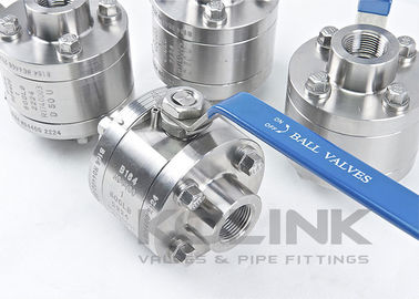 3-pc Yüksek Basınçlı Top Valf 3000 Psi çelik dövme Soket kaynaklı