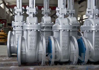 API 600 Tam portlu kapı valfi Metal oturmuş karbon çelik esnek çivisi