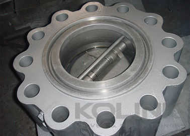 Çatlaklı Wafer Çift Kapılı Kontrol Valfi, dökme çelik çift plaka, DN50 - DN1200