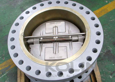 Flanged Double-Door Wafer Check Valve Paslanmaz Çelik Dayanıklı & Metal Oturuş