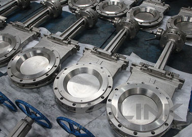 Koltuk koruması için SS Deflection Konusu ile Flanged Knife Gate valfi