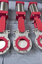 Polyurethane Deflection Cone ile Bıçak Kapı Valfı, Giyim Direnci, Madencilik için